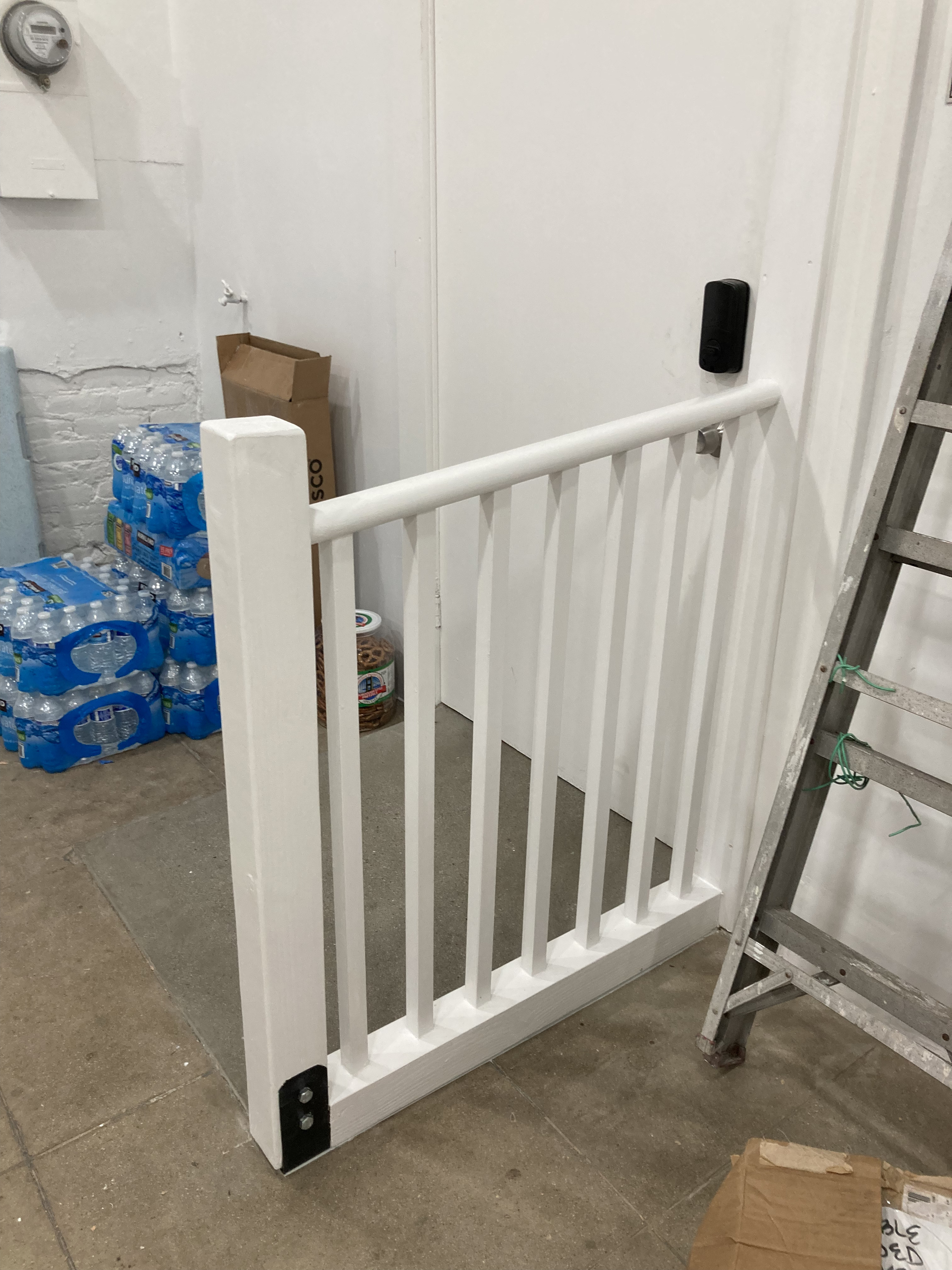 Custom railing fabrication after installation